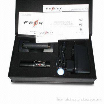 Mini Torch Light with Clip, 1 Hour Running Time, Cree Q5 LED Chip, 21mm Head and Body Diameter